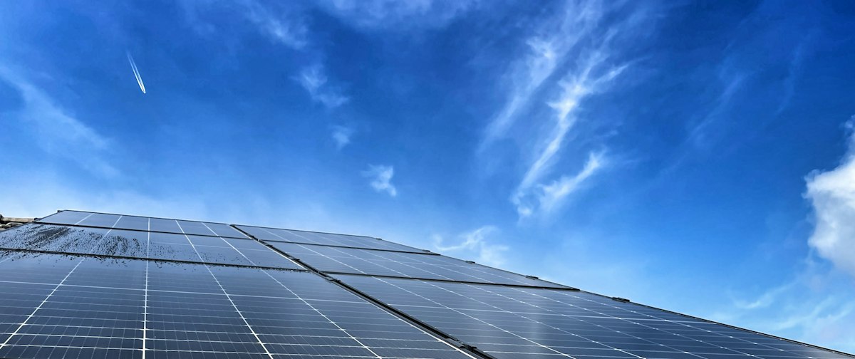 Close-up of a photovoltaic module
